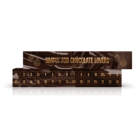 Simply Chocolate Julekalender Simply for Chocolate Lovers, 300g.