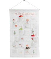 Aalborgchokoladen Stof Julekalender for 2, 240g.