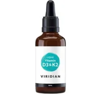 viridian D3 & K2 Vitamin (flydende), 50ml.