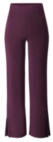 Curare Flow #2205 wide long pants, slit - Dark plum