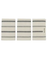 Meraki Vaskeklud Råhvid - sorte striber, l: 30 cm, w: 30 cm