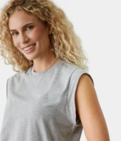 Manduka Warrior Tee, Heather Grey
