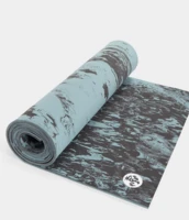 Manduka Comfort Cushion Mat 8mm, Blue Lotus Marble