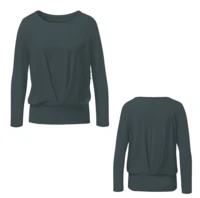 Curare Flow #9241 Boxpleat Shirt - Dark forest