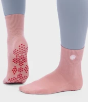 Manduka Equilibria Halvhøje Pilatessokker, Blush