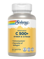 Solaray C500 + hyben og citron, 180tab.