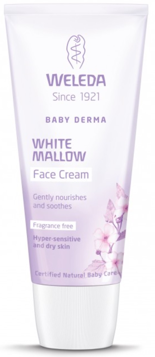 Billede af Weleda Face cream White Mallow Baby Derma, 50ml. hos Ren-velvaereshop.dk