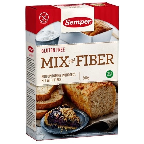 Billede af Semper Brødmix med fiber glutenfri, 500g. hos Ren-velvaereshop.dk