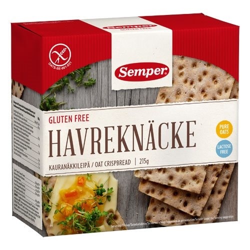 Billede af Semper Knækbrød havre glutenfri, 215g. hos Ren-velvaereshop.dk