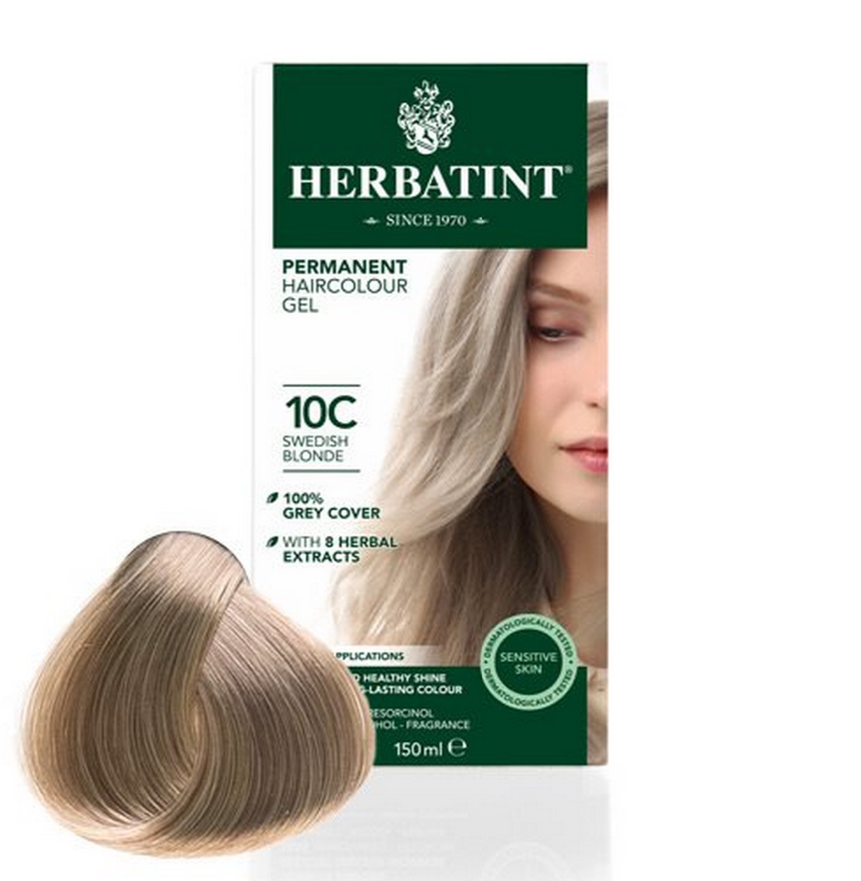 Billede af Herbatint 10C hårfarve Swedish Blonde, 150ml.