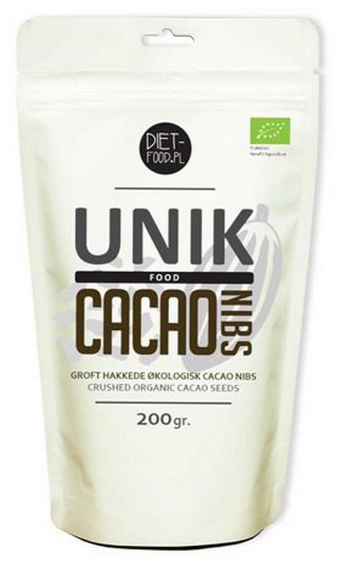 Billede af Diet-food Cacao nibs grofthakkede Ø, 200g.