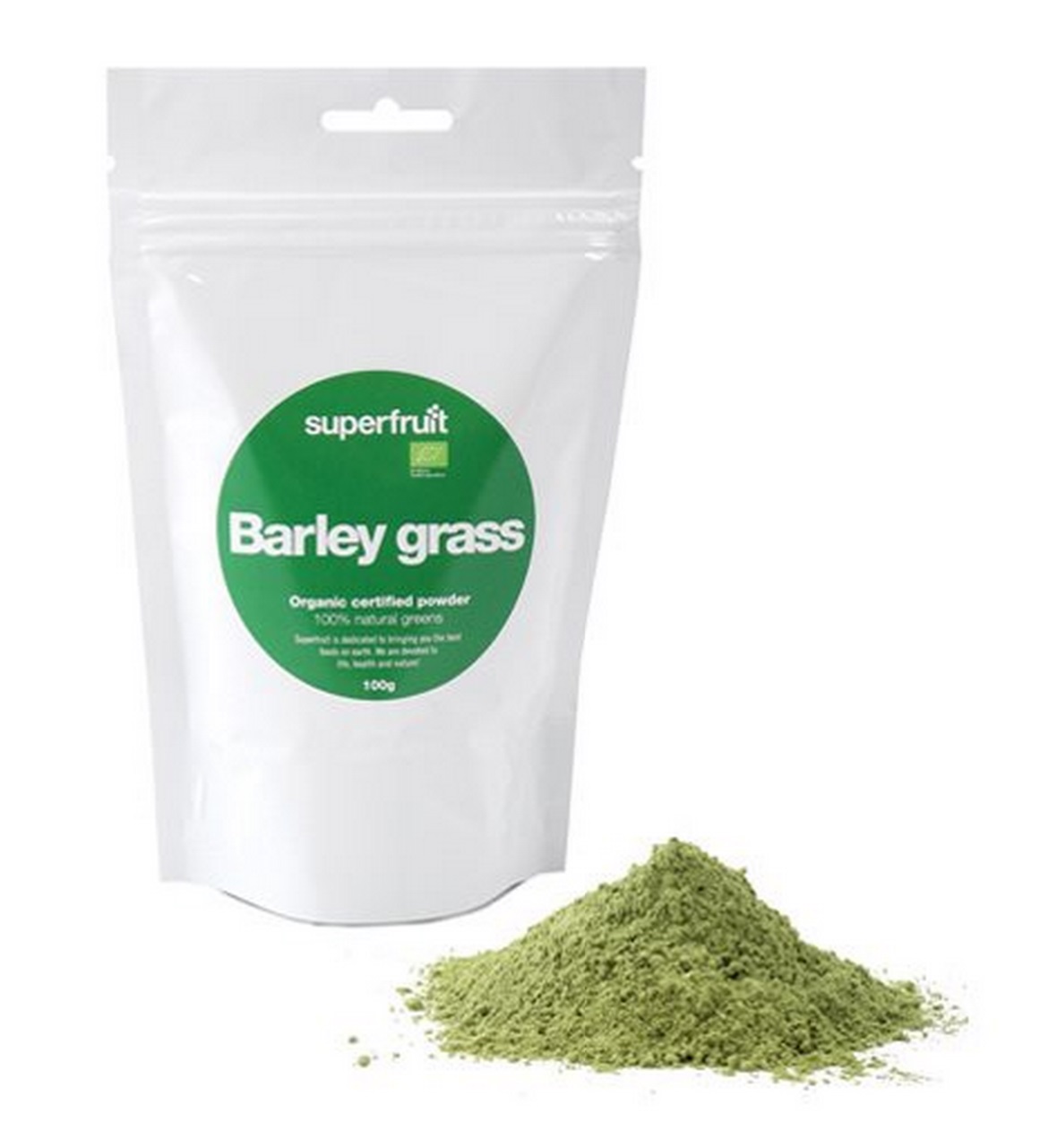 Barleygrass pulver Økologisk - 100 gr - Superfruit