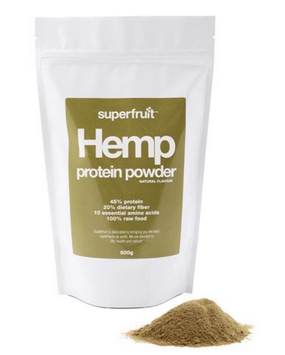 Billede af Hamp protein pulver (hemp powder) Superfruit, 500g.