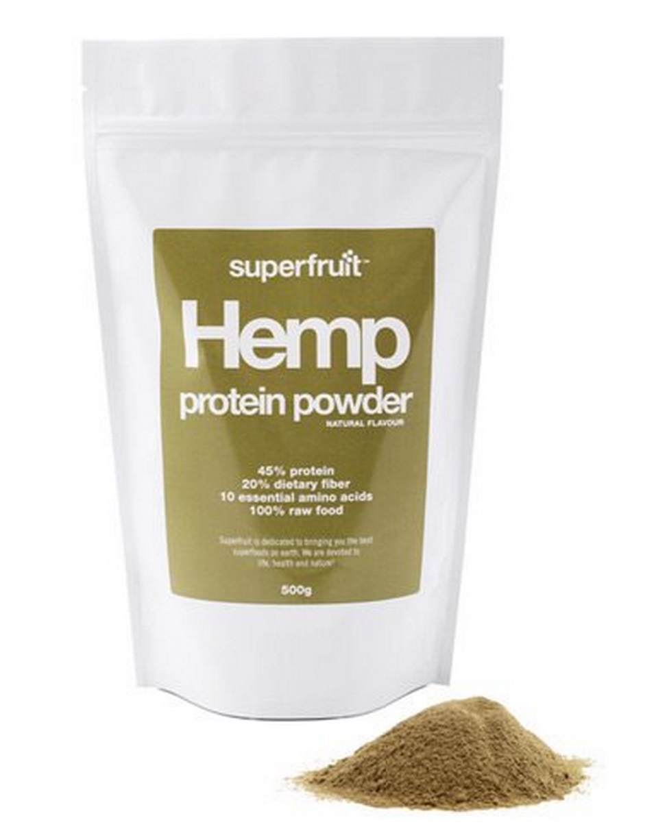 Superfruit Hamp Protein Pulver (Hemp Powder) 500 g - REN velvære