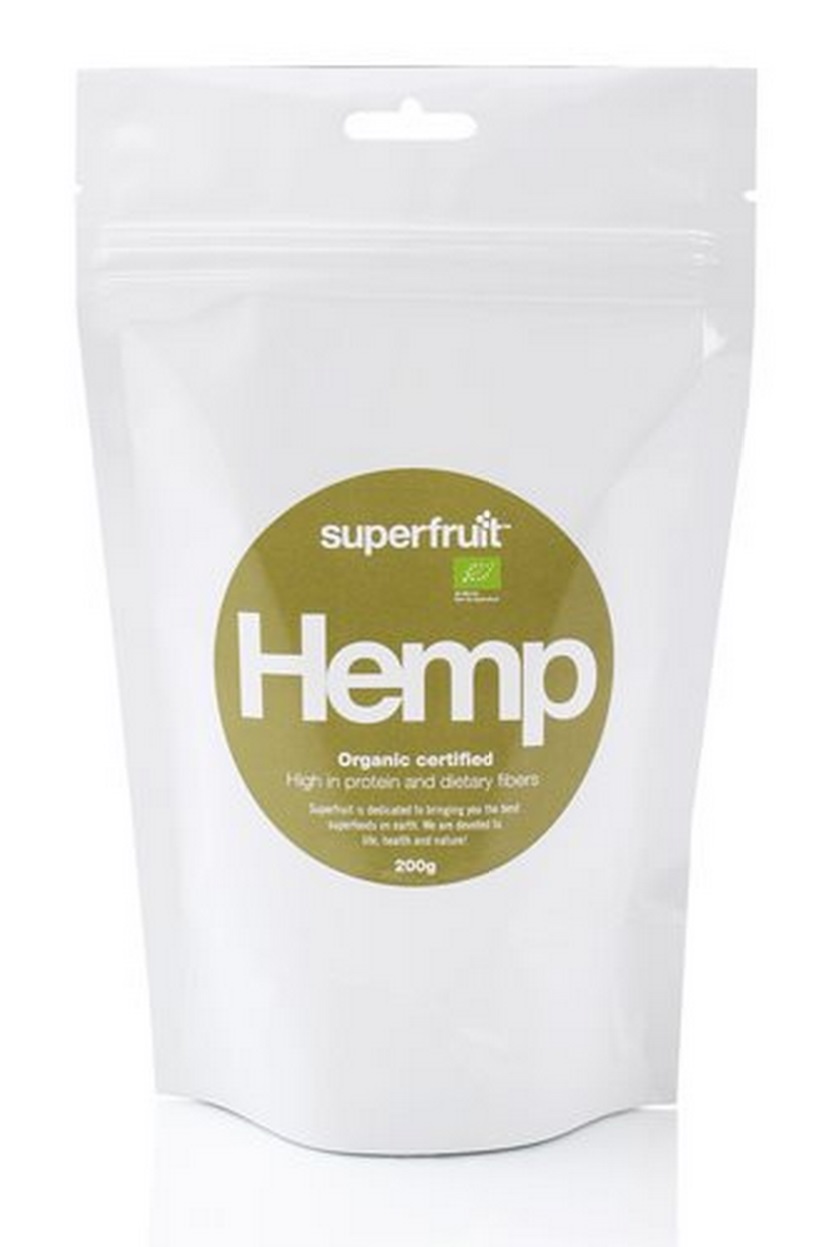 Superfruit Hampe Frø Afskallede (Hemp Seed) Ø 200 g - REN velvære