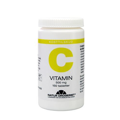 Billede af C vitamin 500 mg, 150tab. hos Ren-velvaereshop.dk