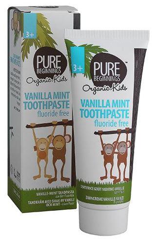 Billede af Pure beginnings Vanilla mint toothpaste +3 år, 75ml. hos Ren-velvaereshop.dk