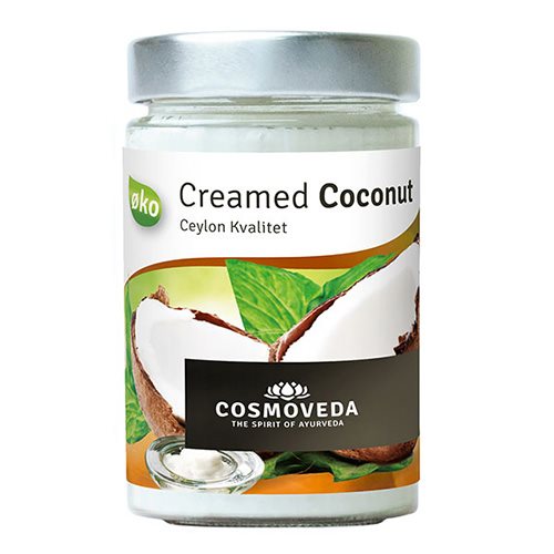 Se Cosmoveda Kokossmør (creamed coconut) Ø, 350g. hos Ren-velvaereshop.dk