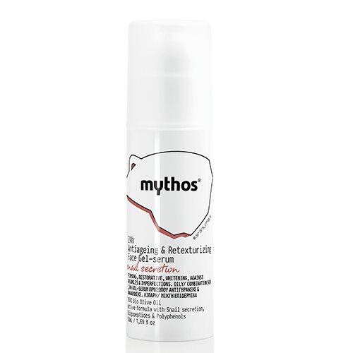 Se Mythos 24h Fluid rejuvenative face gel serum olive + snail, 50ml. hos Ren-velvaereshop.dk