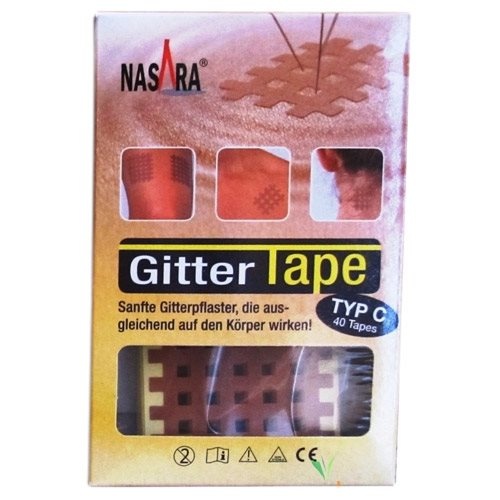 Se Gittertape TYP C 40 stk. - 1 pakke - Nasara hos Ren-velvaereshop.dk
