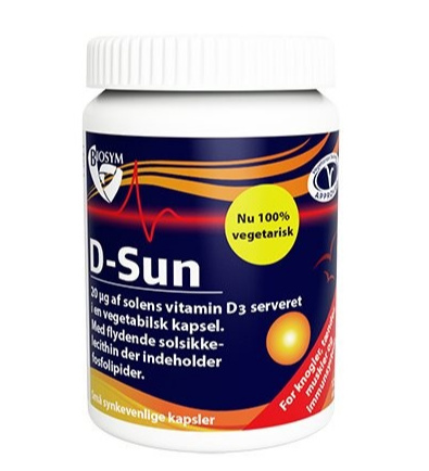 Billede af Biosym D-Sun D-vitamin, 120kap.
