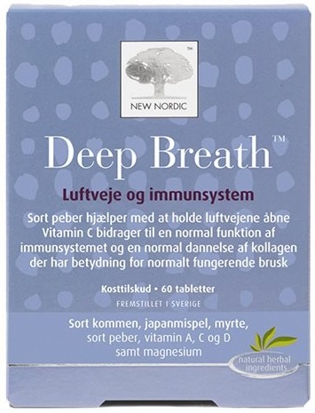 Billede af New Nordic Deep Breath, 60tab. hos Ren-velvaereshop.dk