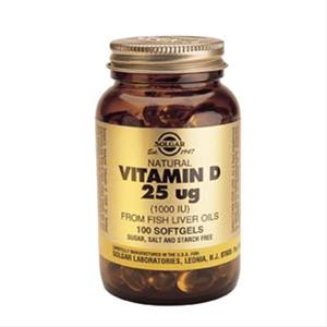 Billede af Solgar D-Vitamin 25 mcg softgels 100 kapsler