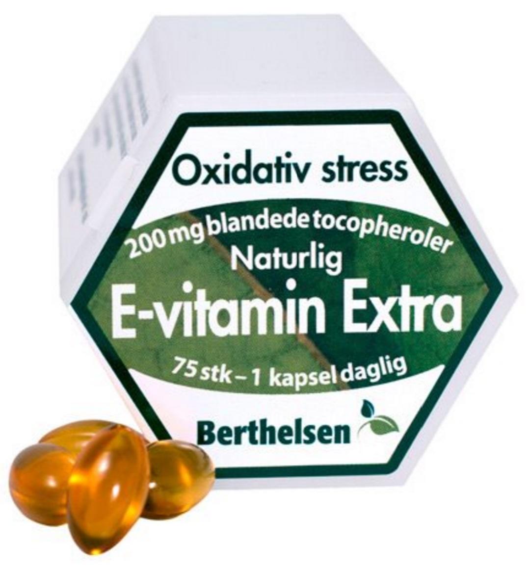 Billede af Berthelsen E-vitamin Ekstra, 75kap.