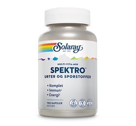 Solaray Spektro Multi-vita-min Med Urter Og Sporstoffer 100 Kap - REN velvære