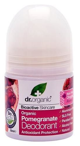 Billede af Dr. Organic Deo roll on Pomegranate 50 ml. hos Ren-velvaereshop.dk