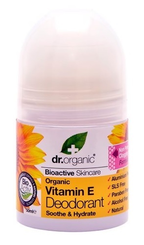 Billede af Dr. Organic Deo roll on Vitamin E 50ml. hos Ren-velvaereshop.dk
