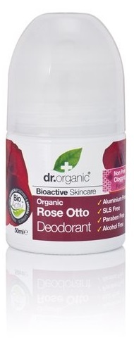 Se Dr. Organic Deodorant Rose Otto 50ml. hos Ren-velvaereshop.dk