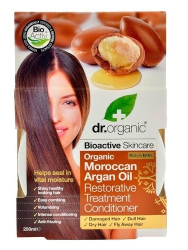 Billede af Dr. Organic Hair treatment conditioner Argan 200ml. hos Ren-velvaereshop.dk
