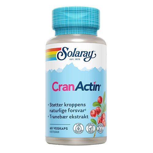 Solaray Cranactin Tranebærekstrakt 60kap 400 mg - REN velvære