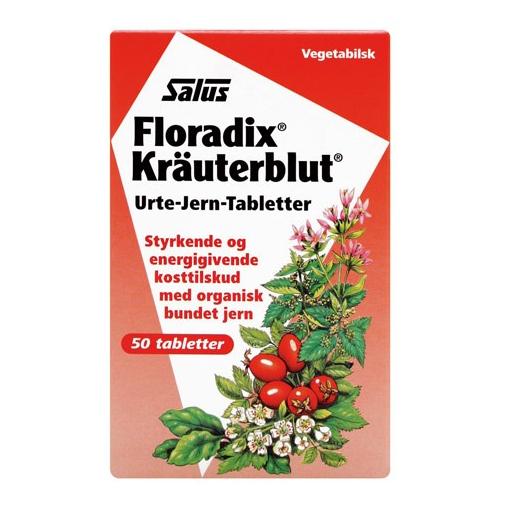 Billede af Floradix Kräuterblut Jerntabletter 50 stk. hos Ren-velvaereshop.dk