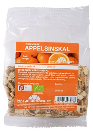 Appelsinskal sød skåret Økologisk - 80 gr - Natur Drogeriet