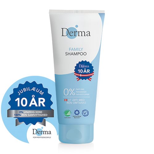 Se Derma Family Shampoo, blå linie 200 ml. hos Ren-velvaereshop.dk