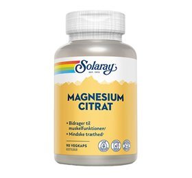 Solaray Magnesium Citrat - 90 Kapsler - REN velvære