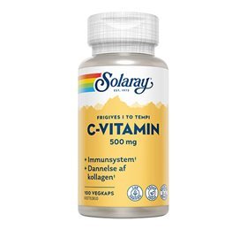 Solaray C-vitamin - 100 Kap 500 mg - REN velvære