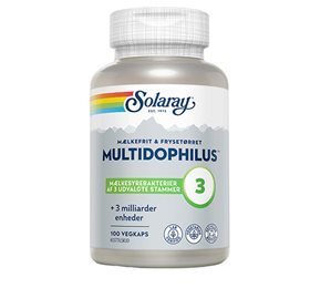Solaray Multidophilus Mælkefri - 100 Kap - REN velvære