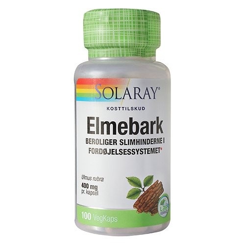 Billede af Elmebark slippery elm 400 mg, 100kap. hos Ren-velvaereshop.dk