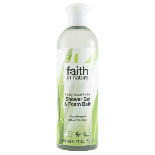 Se Faith in Nature Showergel Fragrance Free - 400 ml hos Ren-velvaereshop.dk