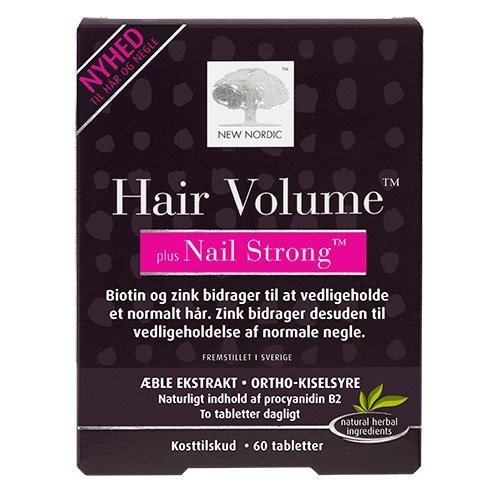 Billede af Hair Volume + Nails strong, 60 tab / 59,10 g. hos Ren-velvaereshop.dk