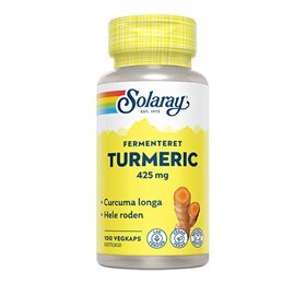 Solaray Turmeric Fermenteret 100 Kap - REN velvære