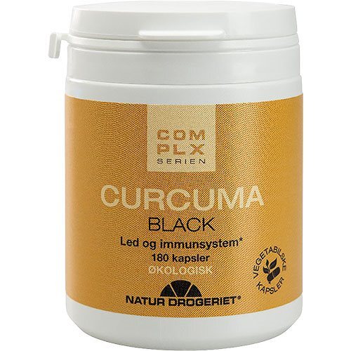 Curcuma Black Gurkemeje med Sort Peber - Økologisk 180 Kap.