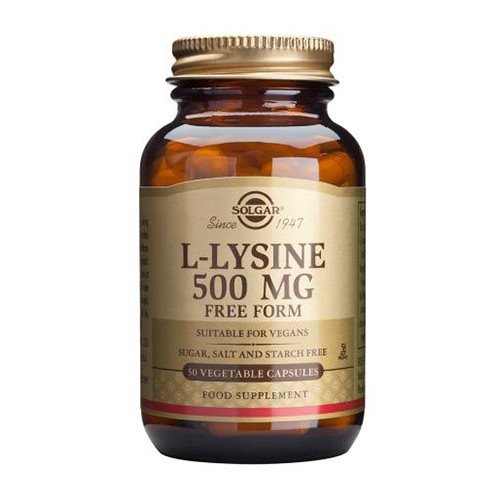 Billede af Solgar L-Lysin aminosyre 500 mg, 50kap. hos Ren-velvaereshop.dk