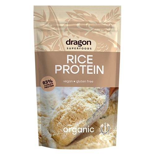 Billede af Risprotein pulver 83% Ø - Dragon Superfoods, 200 g
