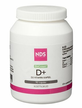 Billede af NDS D3+ D-Vitamin, 90 kap hos Ren-velvaereshop.dk