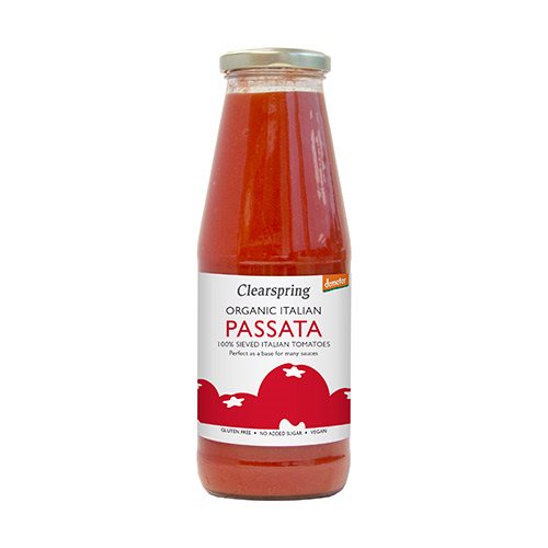 Se Clearspring Tomatpure (Passata) Ø, 700g hos Ren-velvaereshop.dk