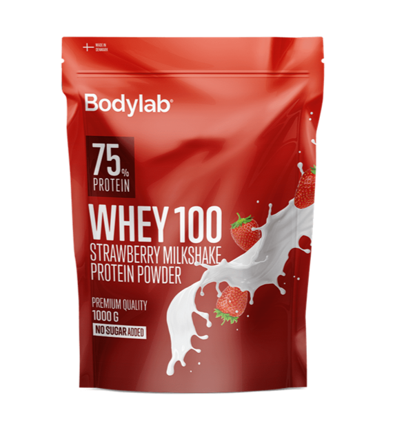 Bodylab Whey 100 Strawberry Milkshake, 1kg.